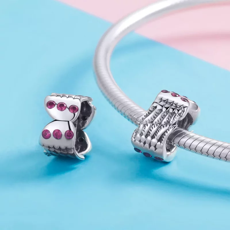 (imagen para) Charm de estilo Pandora con alas - SCC948 - Ver 4
