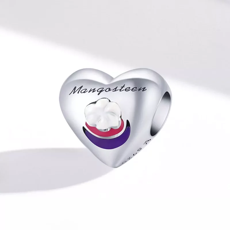 (imagen para) Charm de estilo Pandora con amor de mangostán - SCC1954 - Ver 2