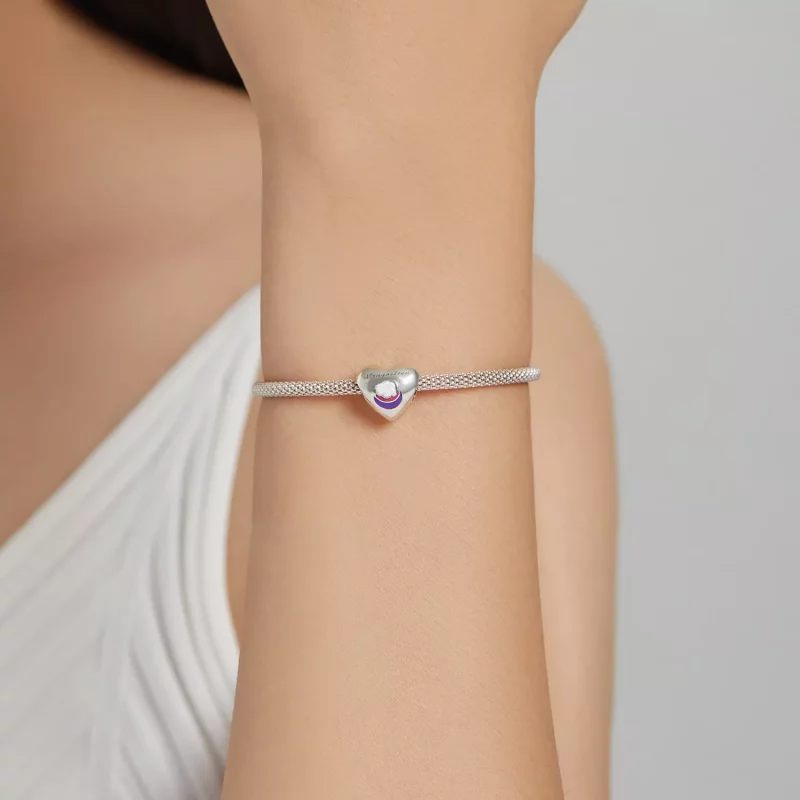 (imagen para) Charm de estilo Pandora con amor de mangostán - SCC1954 - Ver 5