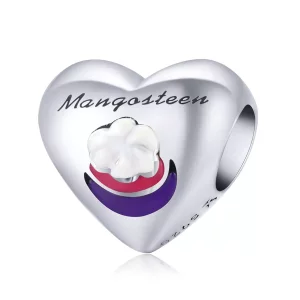 Charm de estilo Pandora con amor de mangostán - SCC1954 (imagen para) Charm de estilo Pandora con amor de mangostán - SCC1954