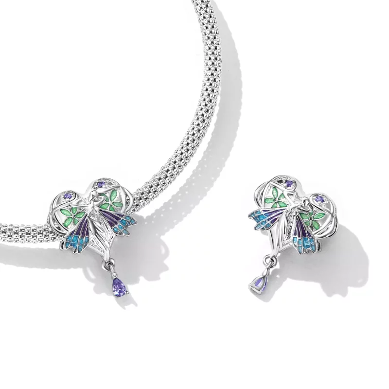 (imagen para) Charm de estilo Pandora con angelito del amor - SCC2296 - Ver 4