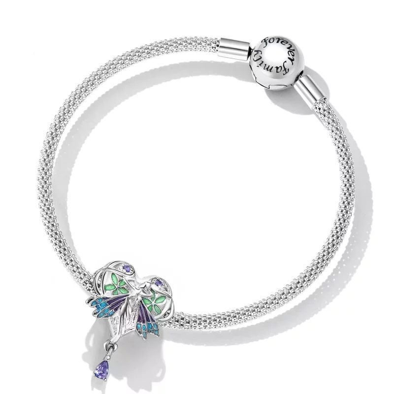 (imagen para) Charm de estilo Pandora con angelito del amor - SCC2296 - Ver 5