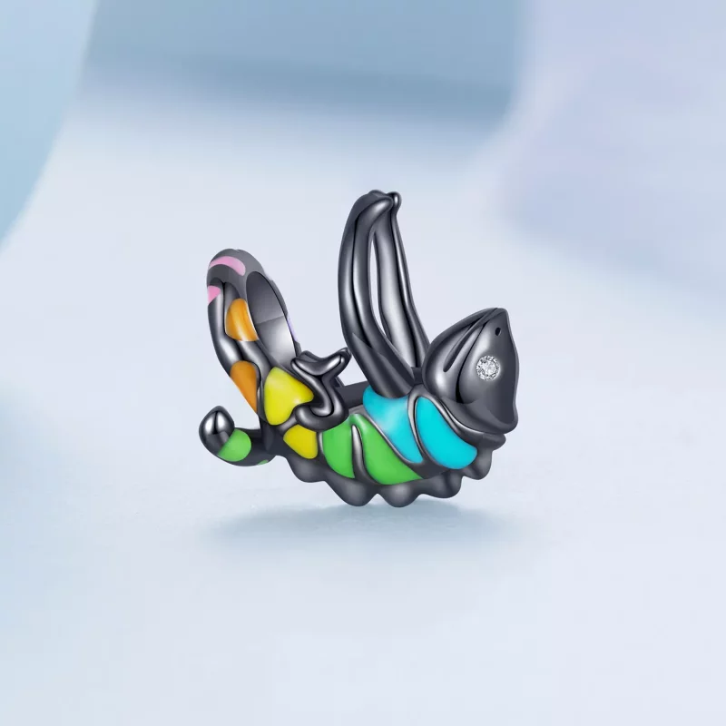 (imagen para) Charm de estilo Pandora con camaleón - BSC694 - Ver 2