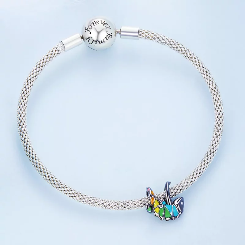 (imagen para) Charm de estilo Pandora con camaleón - BSC694 - Ver 5