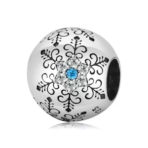 (imagen para) Charm de estilo Pandora con copos de nieve - BSC513