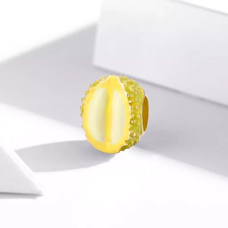 (imagen para) Charm de estilo Pandora con diseño de durian - BSC402 - Ver 2