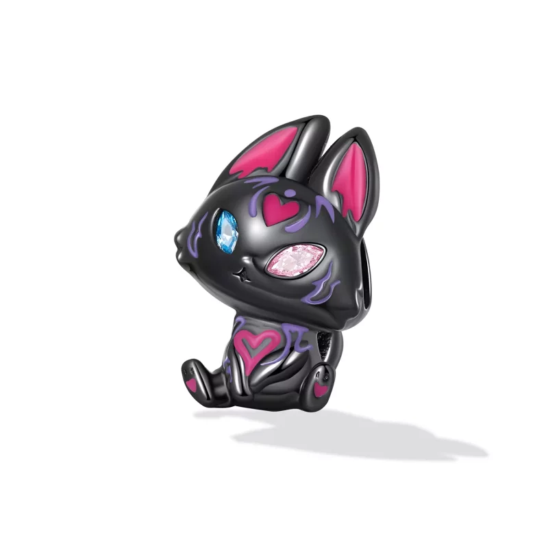 (imagen para) Charm de estilo Pandora con diseño de zorro elfo - SCC2223 - Ver 2