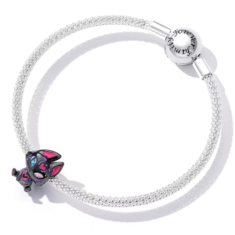 (imagen para) Charm de estilo Pandora con diseño de zorro elfo - SCC2223 - Ver 5