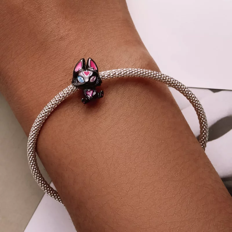(imagen para) Charm de estilo Pandora con diseño de zorro elfo - SCC2223 - Ver 6