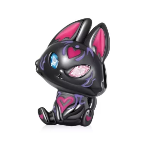 (imagen para) Charm de estilo Pandora con diseño de zorro elfo - SCC2223