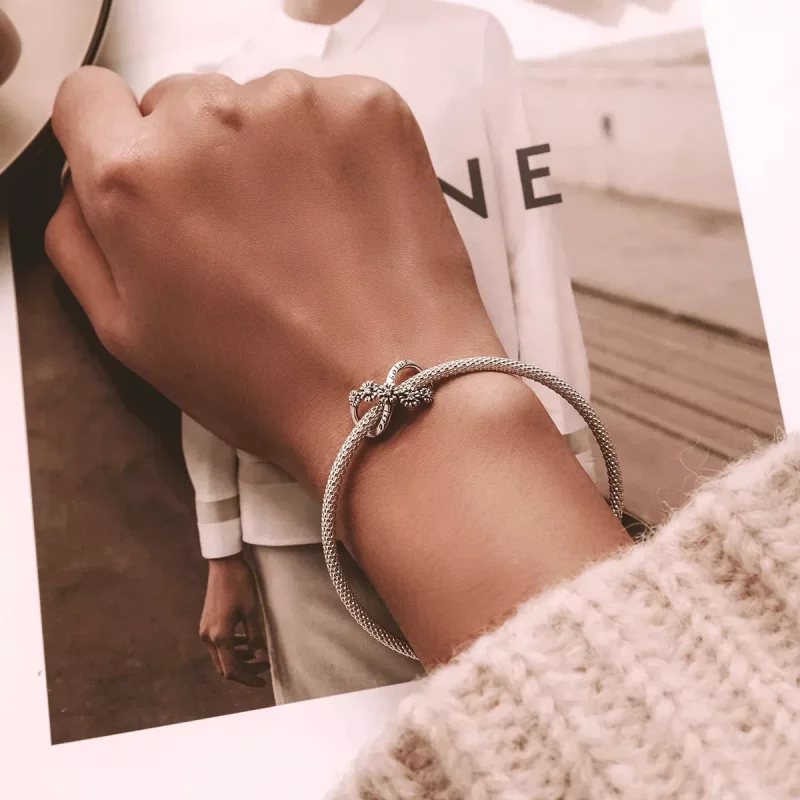 (imagen para) Charm de Estilo Pandora con Flores Infinitas - SCC2099 - Ver 6