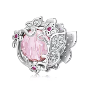 (imagen para) Charm de estilo Pandora con mariposas volando - BSC552
