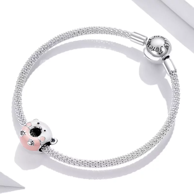 (imagen para) Charm de estilo Pandora con ositos y donas - SCC1876 - Ver 3
