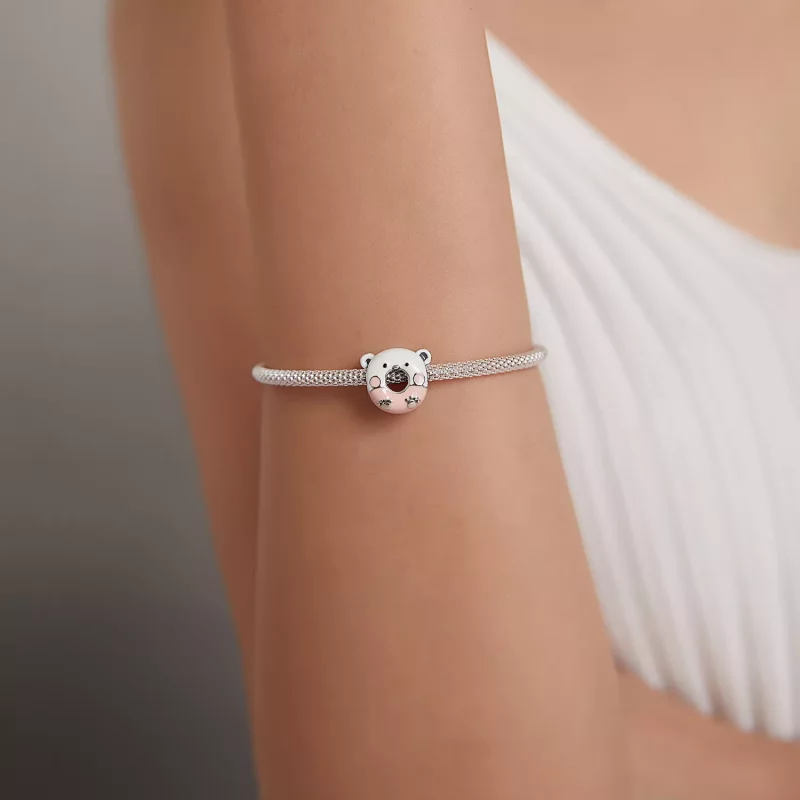 (imagen para) Charm de estilo Pandora con ositos y donas - SCC1876 - Ver 5