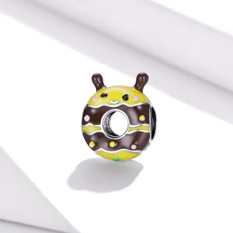 (imagen para) Charm de estilo Pandora con pequeños encantos de abejitas donuts - SCC1878 - Ver 2
