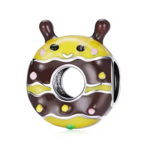(imagen para) Charm de estilo Pandora con pequeños encantos de abejitas donuts - SCC1878