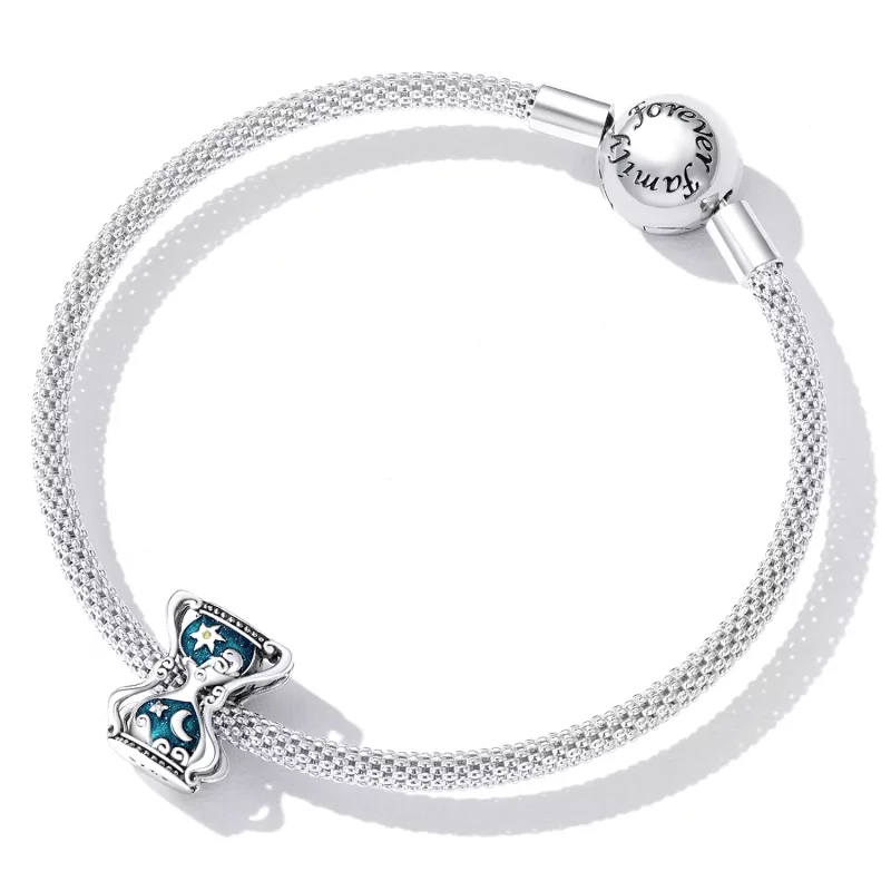(imagen para) Charm de estilo Pandora con reloj de arena y sol y luna - SCC2265 - Ver 4