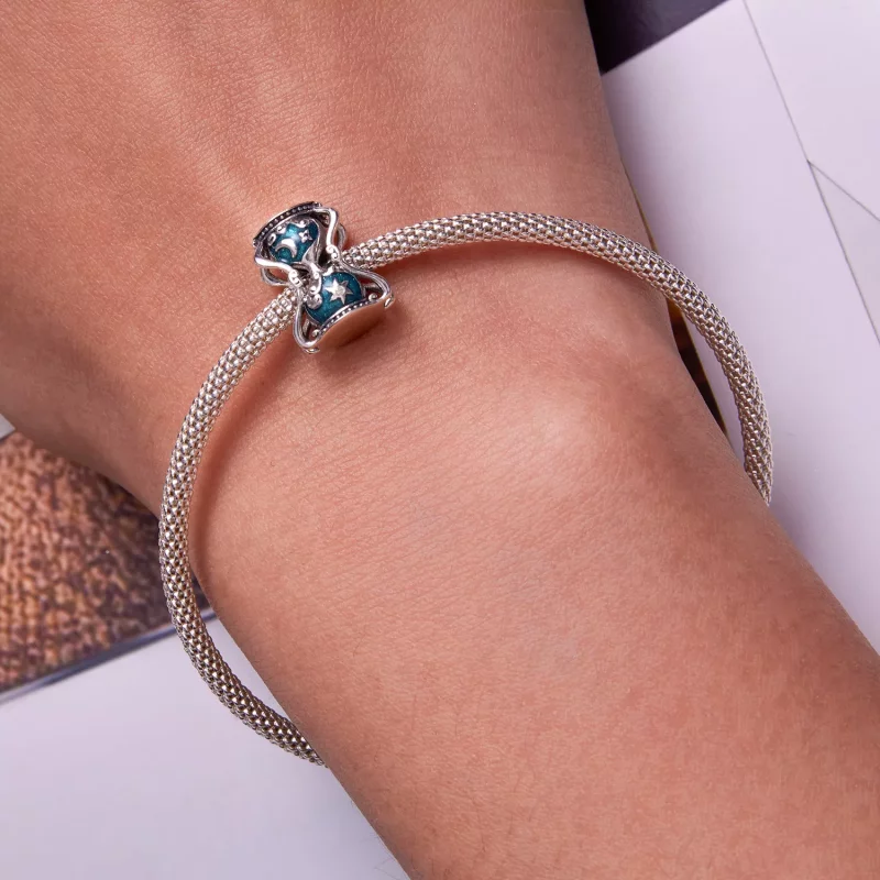 (imagen para) Charm de estilo Pandora con reloj de arena y sol y luna - SCC2265 - Ver 6