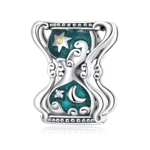 Charm de estilo Pandora con reloj de arena y sol y luna - SCC2265 (imagen para) Charm de estilo Pandora con reloj de arena y sol y luna - SCC2265