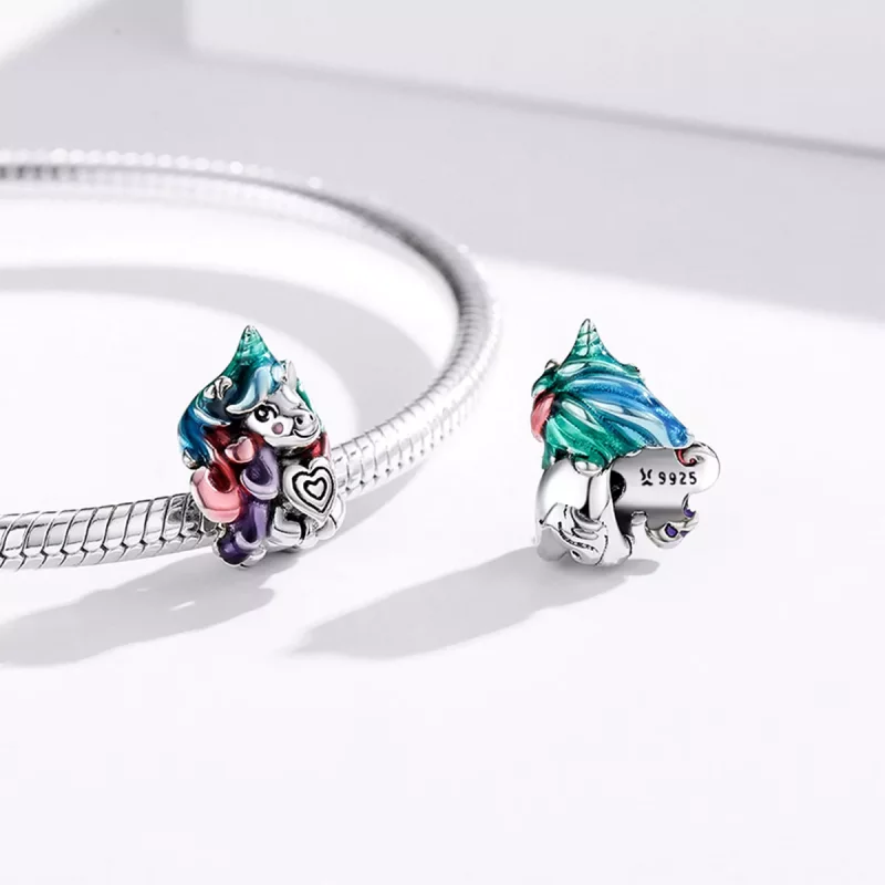 (imagen para) Charm de estilo Pandora con temática de pony fantástico - SCC1919 - Ver 4