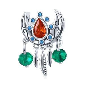 (imagen para) Charm de estilo Pandora de atrapasueños lunar - BSC452
