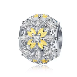 Charm de estilo Pandora de dos tonos, brillo de vida - SCC1333 (imagen para) Charm de estilo Pandora de dos tonos, brillo de vida - SCC1333