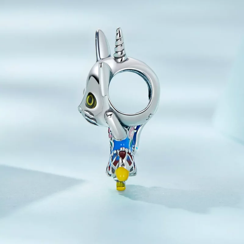 (imagen para) Charm de Estilo Pandora de Gato Raro - SCC2378 - Ver 3