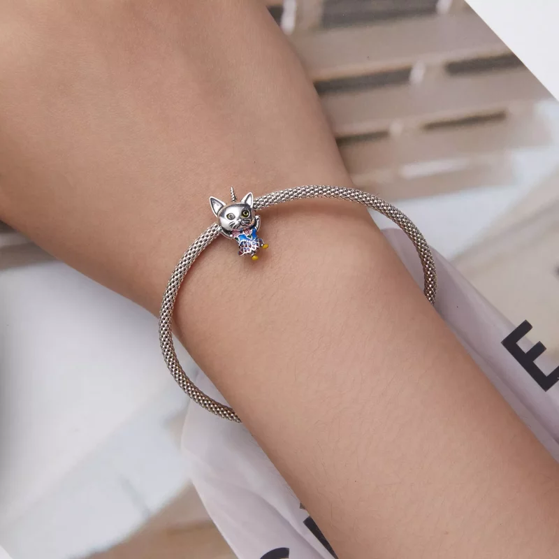 (imagen para) Charm de Estilo Pandora de Gato Raro - SCC2378 - Ver 5