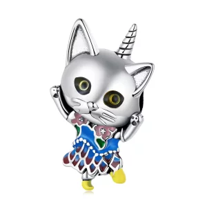 (imagen para) Charm de Estilo Pandora de Gato Raro - SCC2378