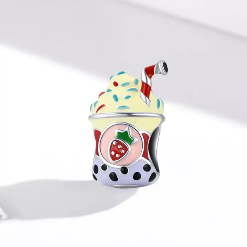 (imagen para) Charm de estilo Pandora de Té con Leche de Helado - SCC1947 - Ver 2