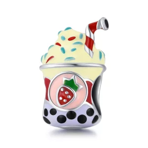 Charm de estilo Pandora de Té con Leche de Helado - SCC1947 (imagen para) Charm de estilo Pandora de Té con Leche de Helado - SCC1947