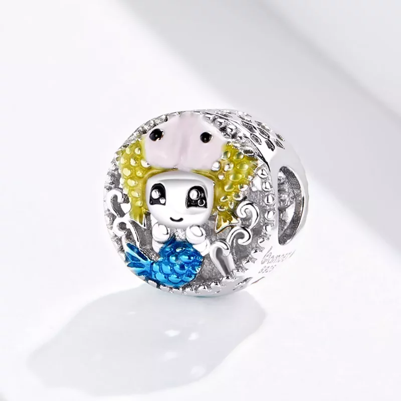 (imagen para) Charm de Estilo Pandora del signo Piscis - BSC088 - Ver 2