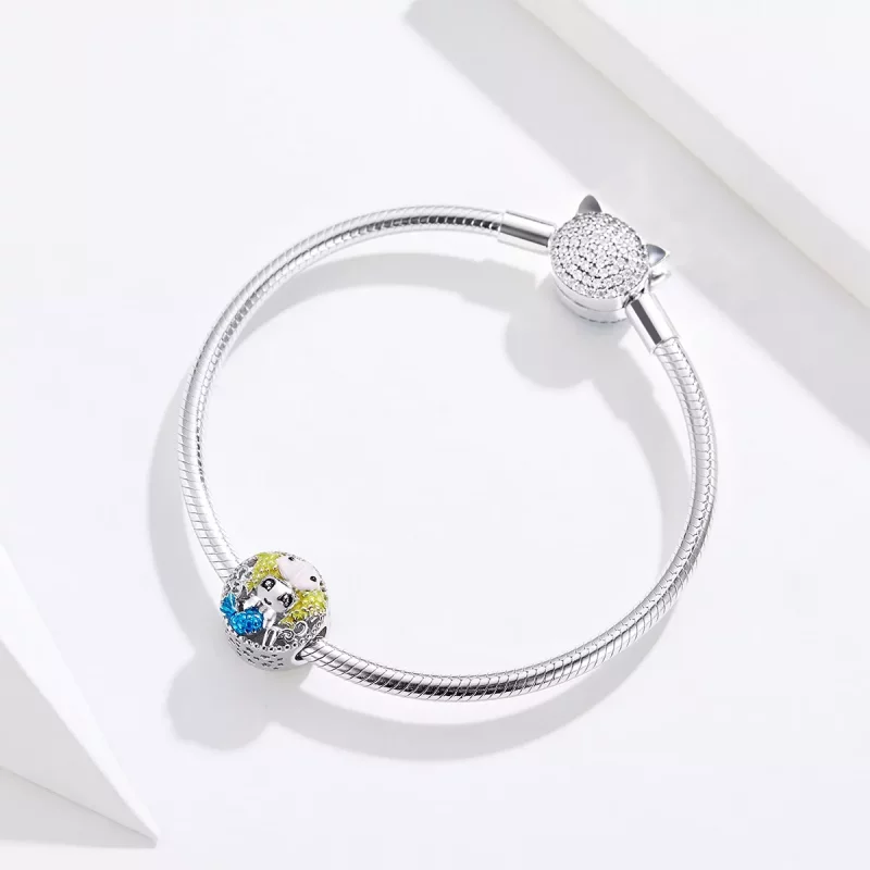 (imagen para) Charm de Estilo Pandora del signo Piscis - BSC088 - Ver 3