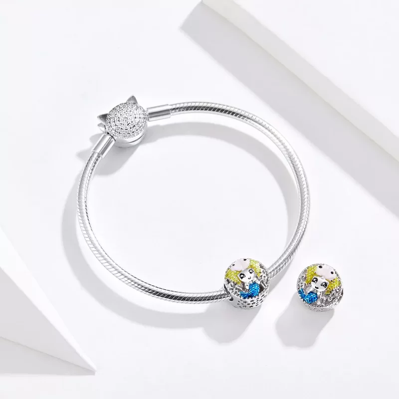 (imagen para) Charm de Estilo Pandora del signo Piscis - BSC088 - Ver 4