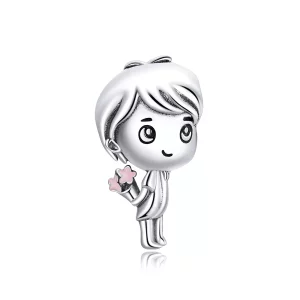 (imagen para) Charm de Estilo Pandora en forma de Latido del Corazón de Niño - BSC400