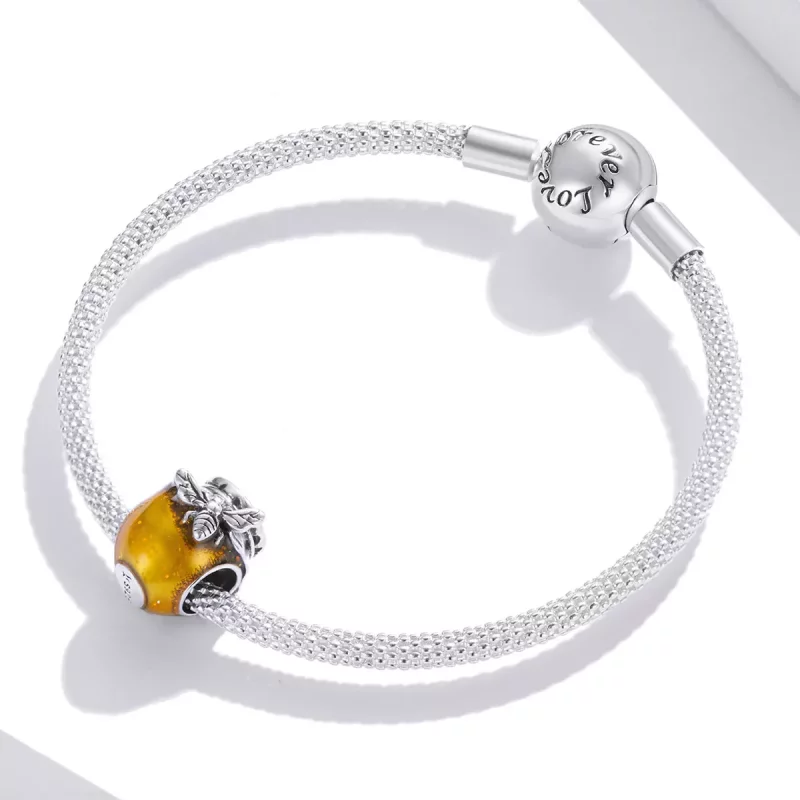 (imagen para) Charm de estilo Pandora en forma de tarro de miel - SCC1914 - Ver 3