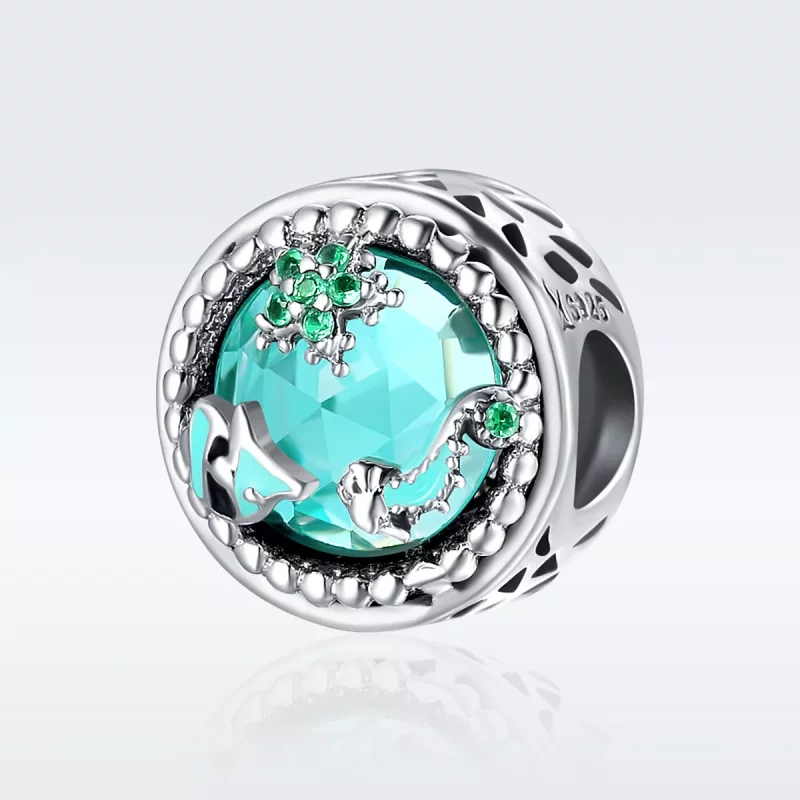(imagen para) Charm de Estilo Pandora en Plata con Brillantes Estrellas - SCC246 - Ver 2