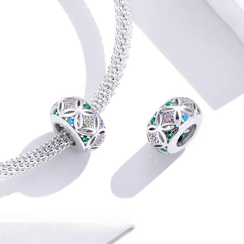 (imagen para) Charm de Estilo Pandora en Plata con Colores - BSC224 - Ver 4