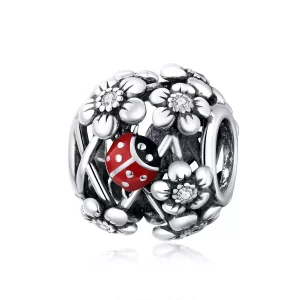 (imagen para) Charm de estilo Pandora en plata con diseño de elfos del jardín - SCC1641