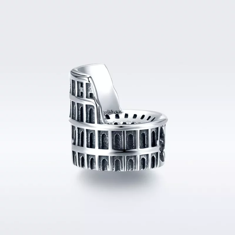 (imagen para) Charm de estilo Pandora en plata con el diseño del Coliseo - SCC1543 - Ver 5