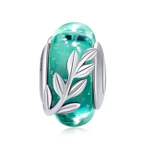 (imagen para) Charm de estilo Pandora en plata con ramas de verano - SCC863