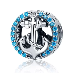 (imagen para) Charm de estilo Pandora en plata para viaje al océano - SCC148