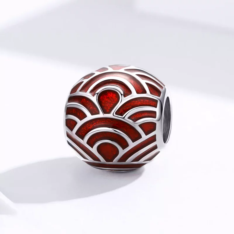 (imagen para) Charm de estilo Pandora plateado y colorido - BSC133 - Ver 3