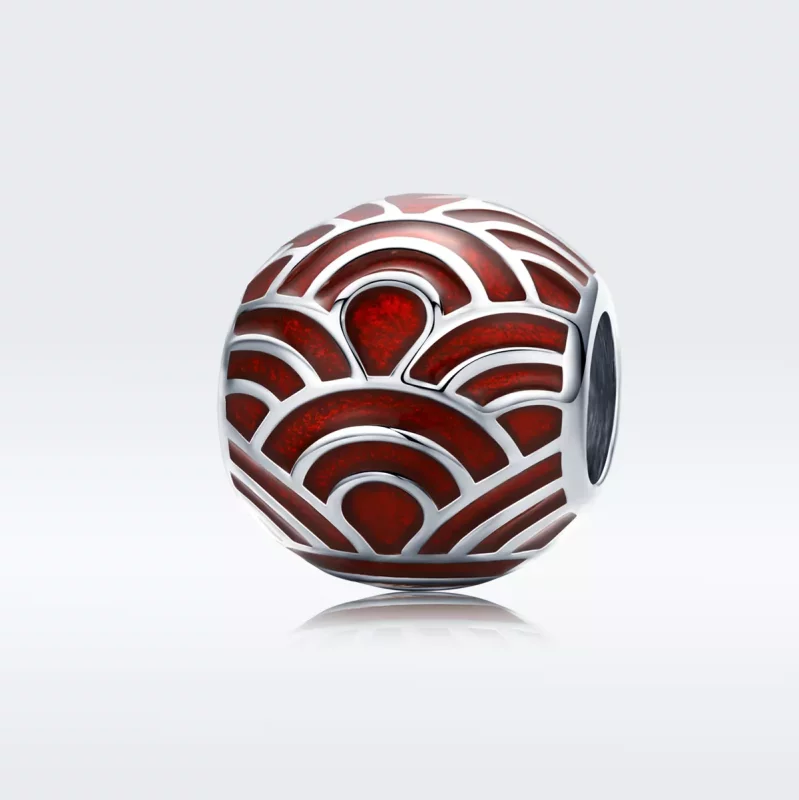 (imagen para) Charm de estilo Pandora plateado y colorido - BSC133 - Ver 5