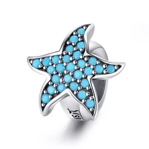 (imagen para) Charm de Estrella de Mar en Plata al Estilo Pandora - SCC1313