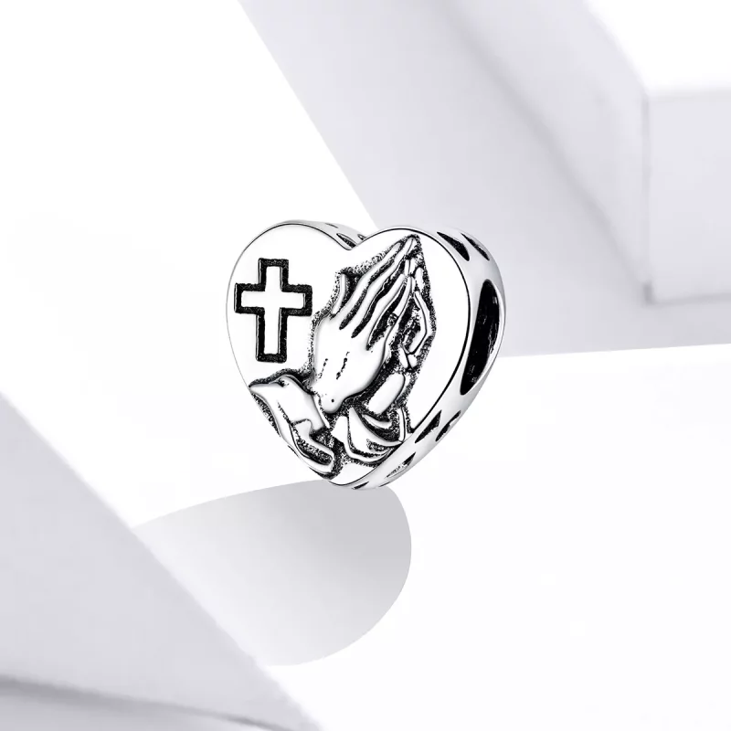 (imagen para) Charm de fe en plata estilo Pandora - BSC317 - Ver 2