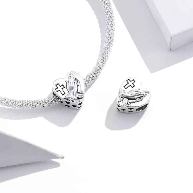 (imagen para) Charm de fe en plata estilo Pandora - BSC317 - Ver 3