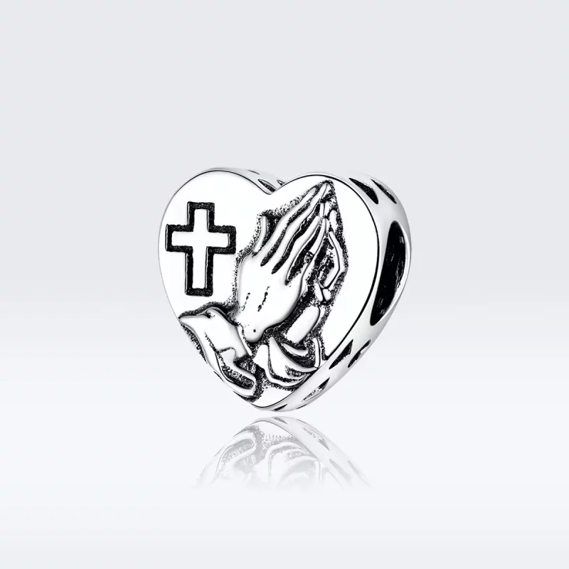 (imagen para) Charm de fe en plata estilo Pandora - BSC317 - Ver 5