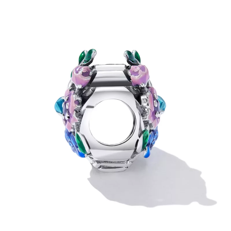 (imagen para) Charm de Flor de Cinta de Amor al Estilo Pandora - SCC2239 - Ver 3