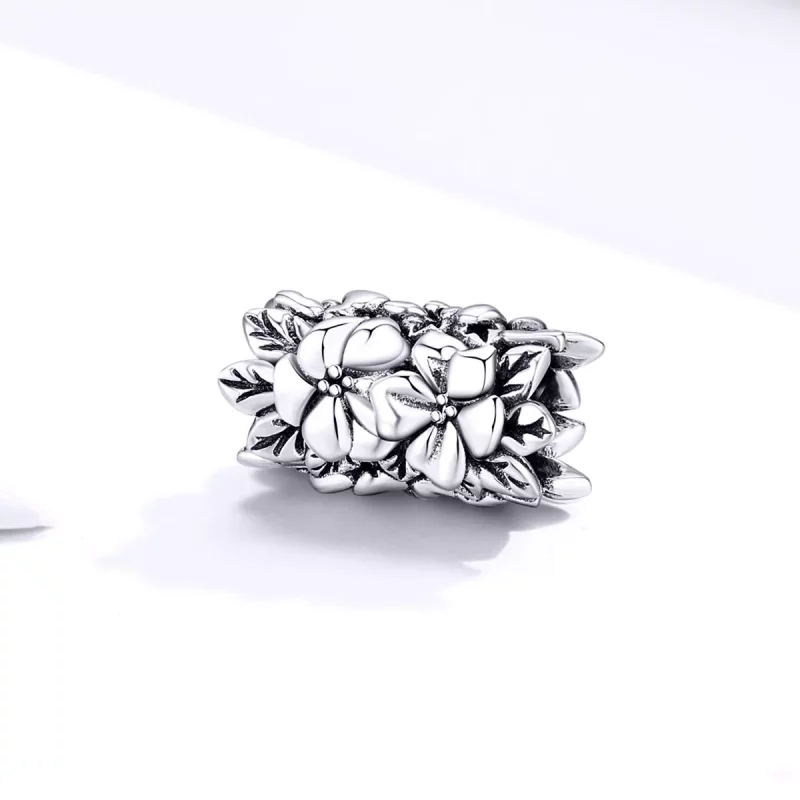 (imagen para) Charm de flores de verano en estilo Pandora de plata - SCC1488 - Ver 2